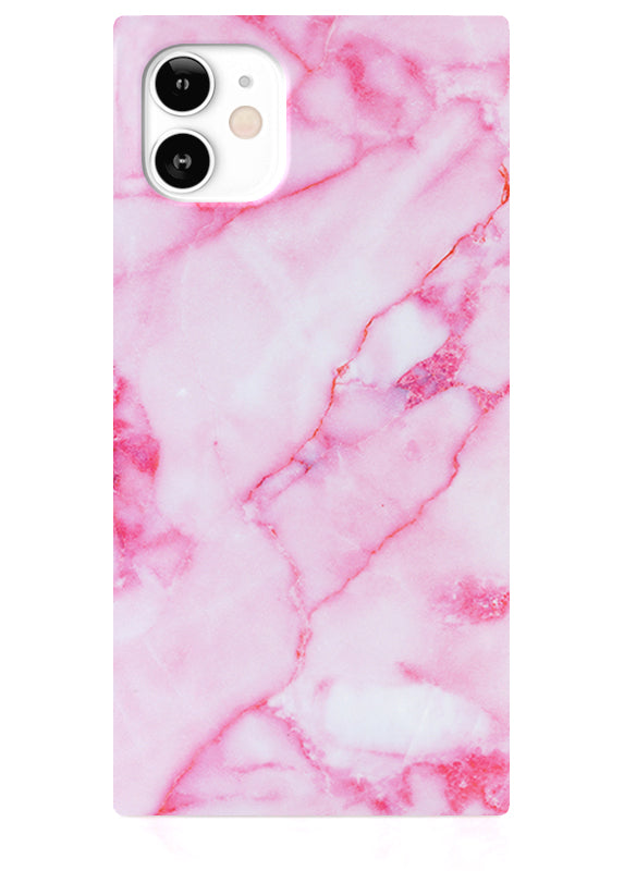 SQUARE® Pink Marble iPhone Case