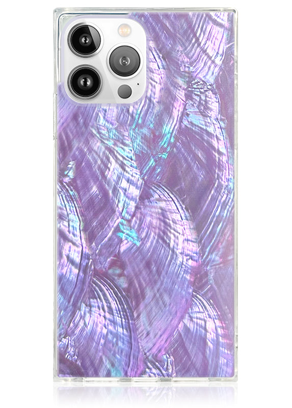 SQUARE® Violet Mother of Pearl iPhone Case