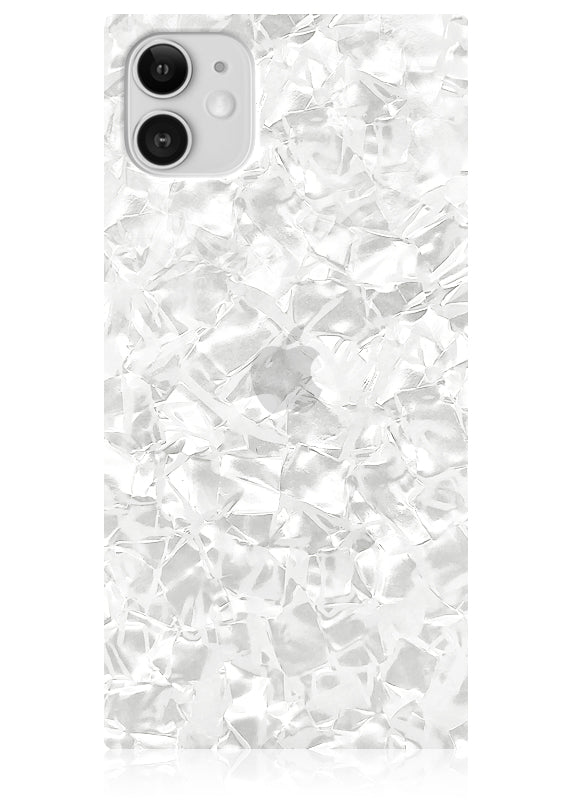 SQUARE® White Pearl iPhone Case