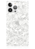 SQUARE® White Pearl iPhone Case