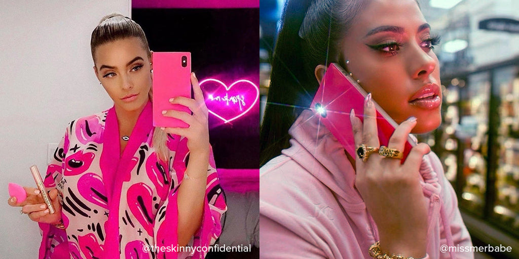 SQUARE® Neon Pink Galaxy Case