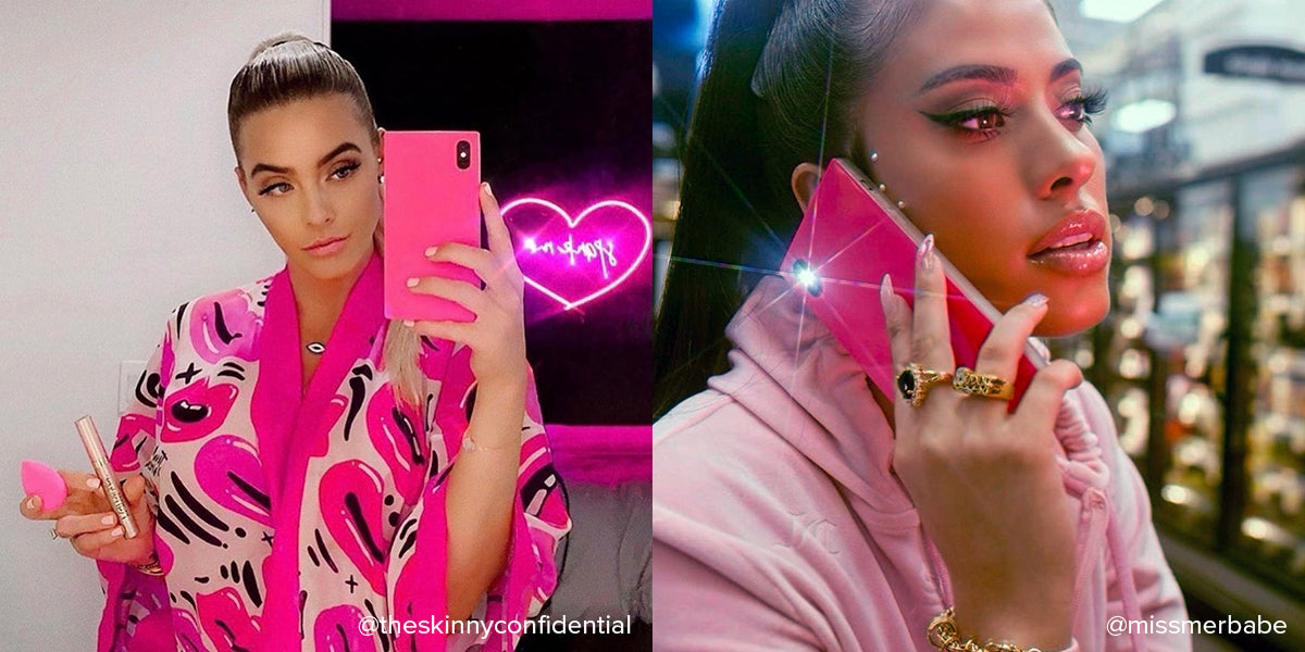 SQUARE® Neon Pink Galaxy Case