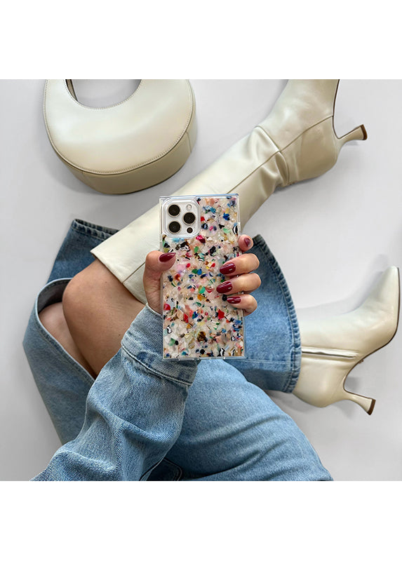 SQUARE® Rainbow Confetti Tortoise Shell Galaxy Case