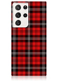 SQUARE® Red Plaid Galaxy Case