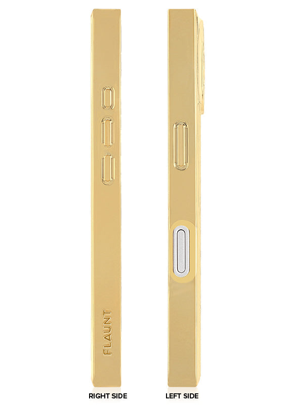 Elite Collection - SQUARE® Gilded Gold Faux Croc iPhone Case