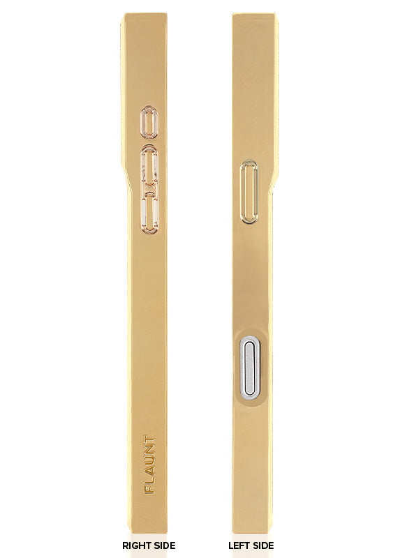 Elite Collection - SQUARE® Gilded Gold Faux Croc iPhone Case