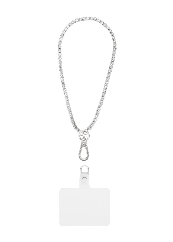 Faux Diamond Tennis Phone Charm
