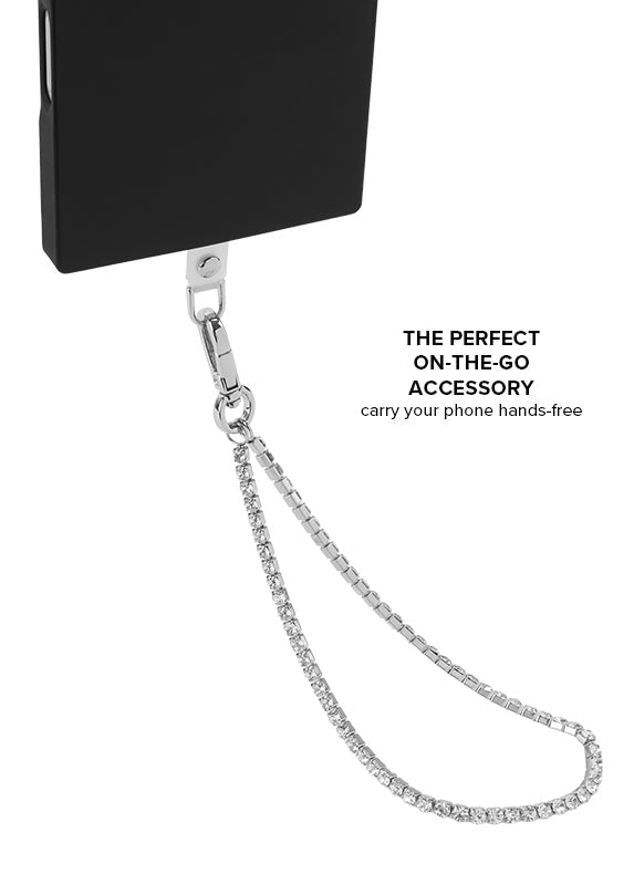 Faux Diamond Tennis Phone Charm