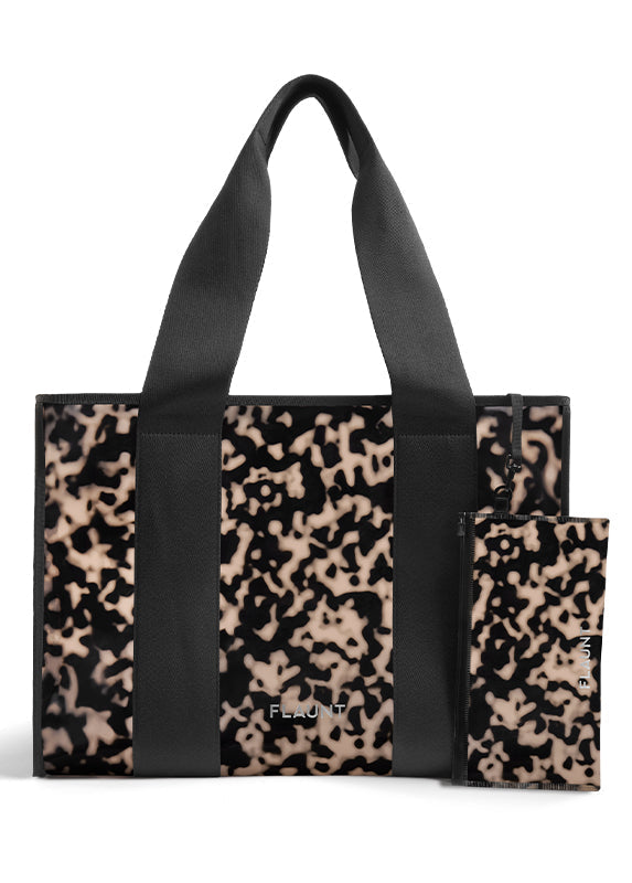 Blonde Tortoise Everyday Tote Bag Bundle Set