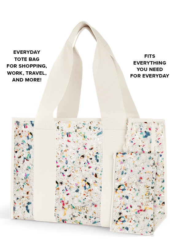 Rainbow Confetti Tortoise Everyday Tote Bag
