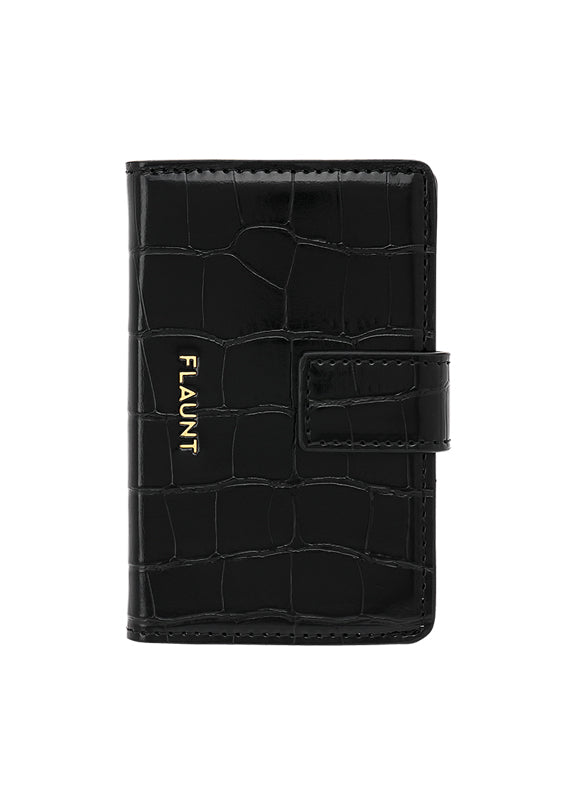 Black Crocodile Faux Leather Bundle Set