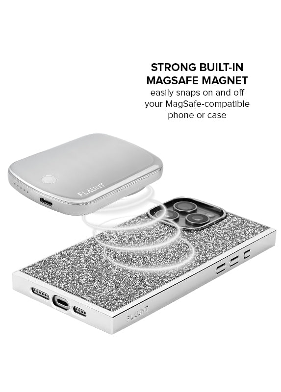 Silver MagSafe Battery Pack (Works with MagSafe Cases Only)