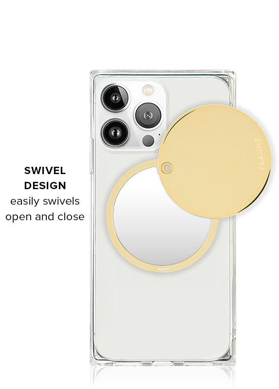 Gold Metallic MagSafe Compact Mirror (Works with MagSafe Cases Only)