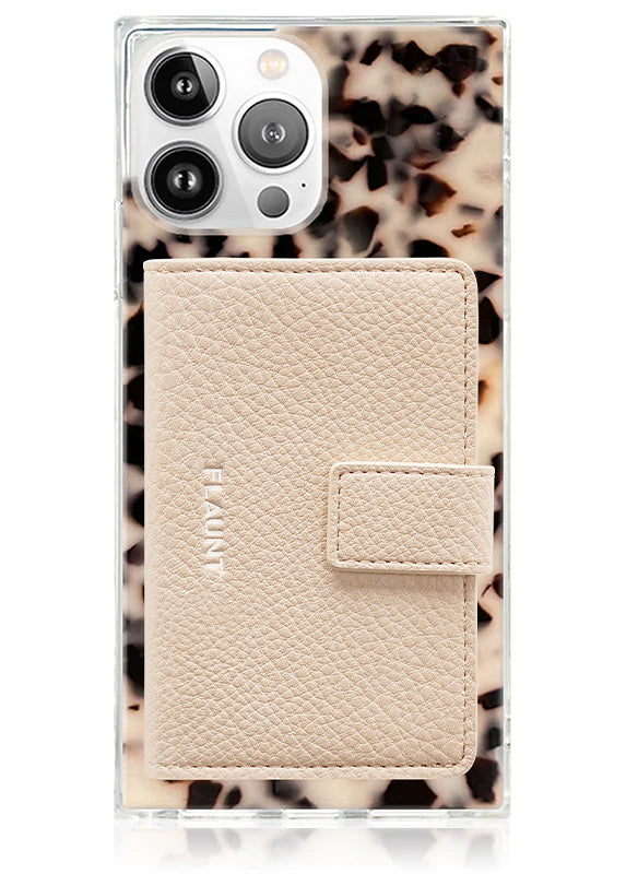 Nude Faux Leather MagSafe Wallet (Works with MagSafe Cases Only)