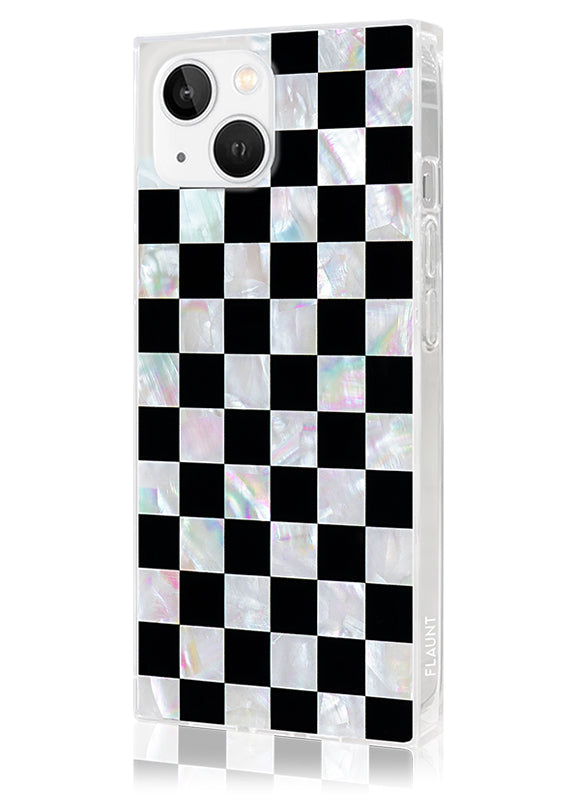 SQUARE® Checkered Mother of Pearl iPhone Case