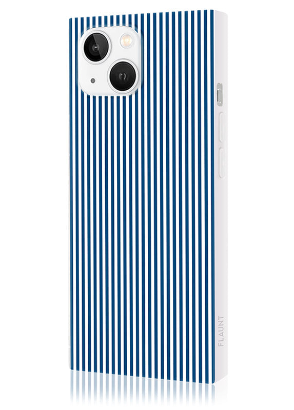 SQUARE® Blue & White Oxford Stripe iPhone Case