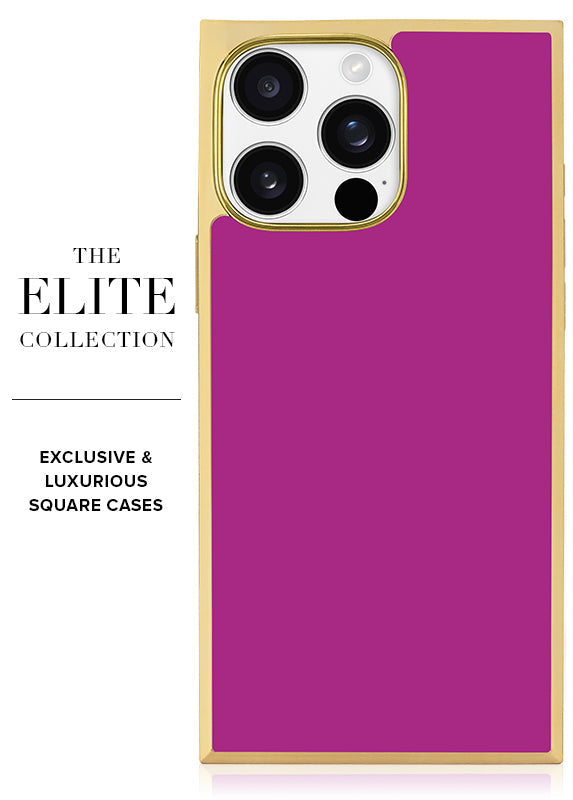 Elite Collection - SQUARE® Gilded Fuchsia iPhone Case