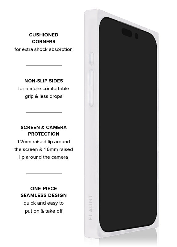 SQUARE® White Polka Dot iPhone Case