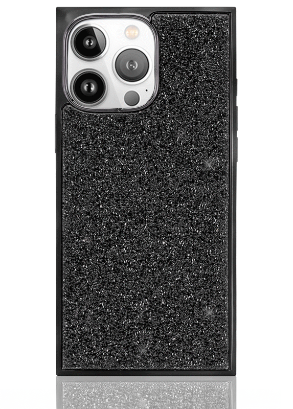 Elite Collection - SQUARE® Black Crystal Elegance iPhone Case