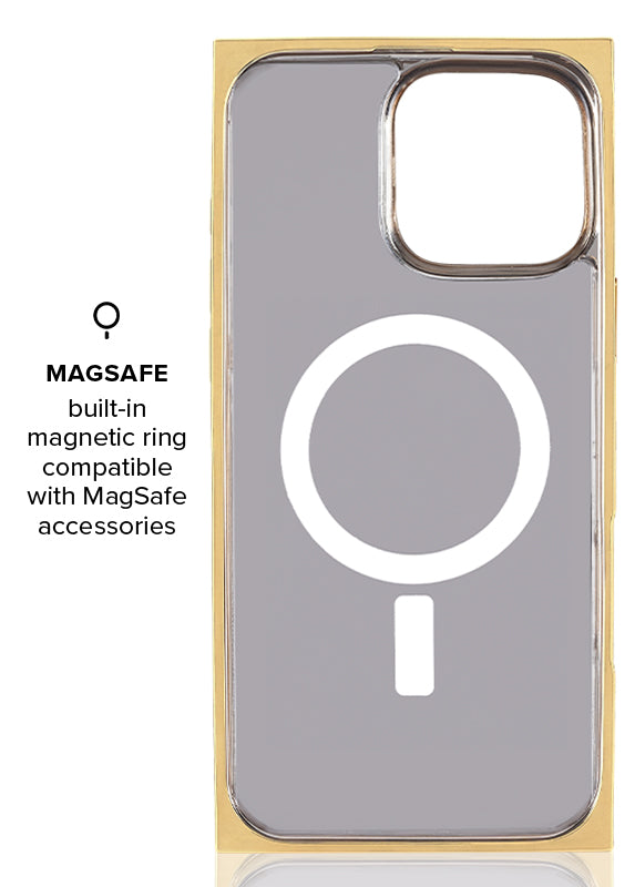 Elite Collection - SQUARE® Gold Checkered Mother of Pearl iPhone Case