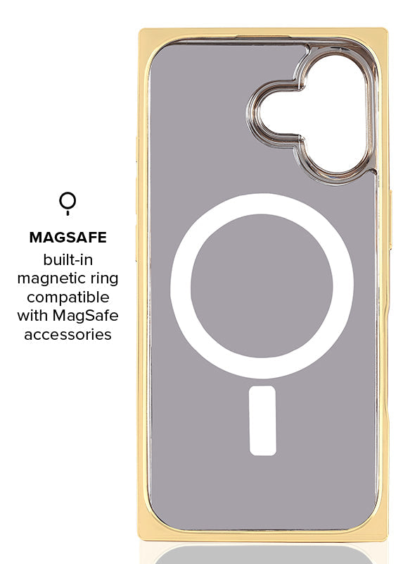 Elite Collection - SQUARE® Gold Checkered Mother of Pearl iPhone Case