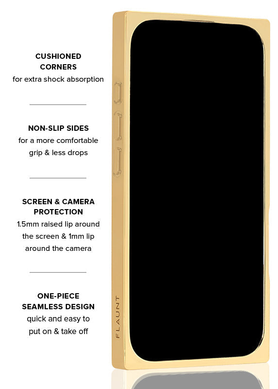 Elite Collection - SQUARE® Gold Checkered Mother of Pearl iPhone Case