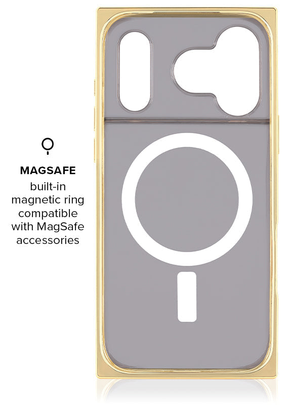 Elite Collection - SQUARE® Gilded Faux Rose Quartz iPhone Case