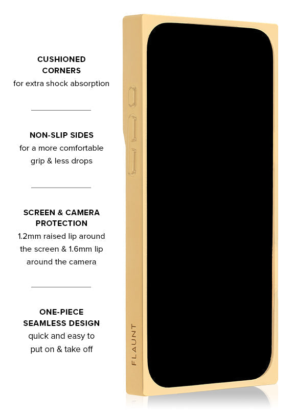 Elite Collection - SQUARE® Gilded Faux Rose Quartz iPhone Case