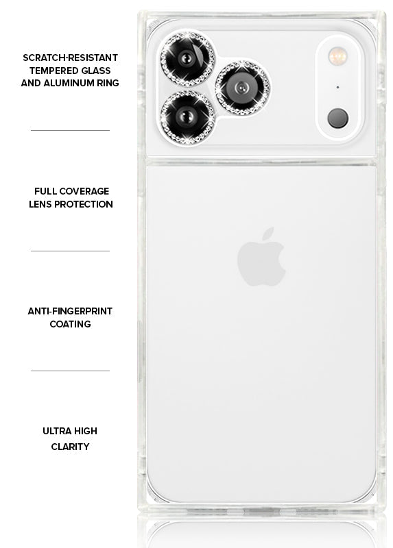 Silver Crystal Camera Lens Protectors