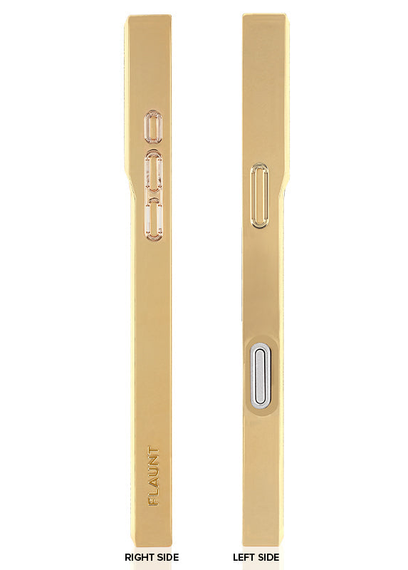 Elite Collection - SQUARE® Gilded Crystal Clear Gold iPhone Case